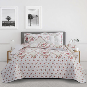 Pattern: AC080388, Size Specification: Bedspread 229 X229cm - Multi-style Quiltedtextiles Bedspread Q119-CJYD240951523WD