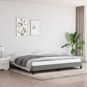  Bed Frame Dark grey Polyester fabric, plywood, engineered wood A949-346765