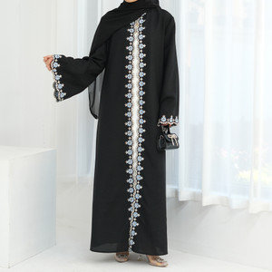 Dubai Flower Embroidered Cardigan Robe LR909 Q119-CJYD2553813