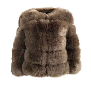 Color: Coffee, Size: M - New faux furry slim mink jacket short faux fur fur coat female Q119-CJNSWTYM00058-Coffee-M