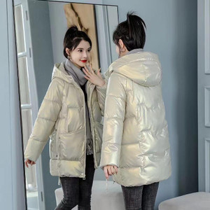 Color: Champagne, Size: 4XL - Winter Loose Thick Hooded Down Cotton Q119-CJJK252554611KP