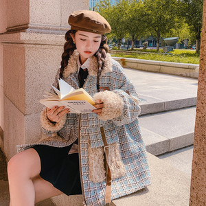 Lamb Wool Parka Female Winter Coat Q119-CJJK2004696