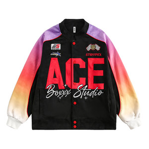 Niche Letters Baseball Uniform Jacket Men And Women Contrast Color Q119-CJXZ2094537