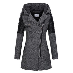 Color: Wine red, Size: S - Woolen trench coat Q119-CJNSWTFY00270-Wine red-S