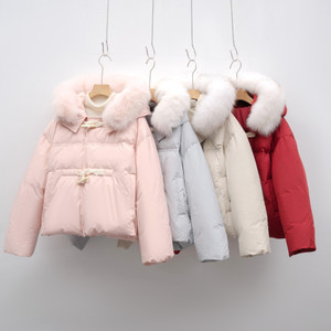 Hooded Thickened Fox Fur Down Jacket Women's Fashion Q119-CJYD2622183