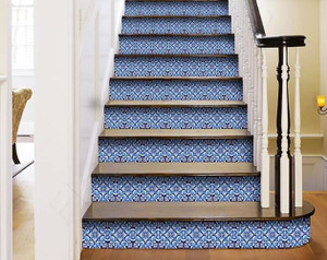 5" X 5" Blue Bali Removable Peel and Stick Tiles N270-400236