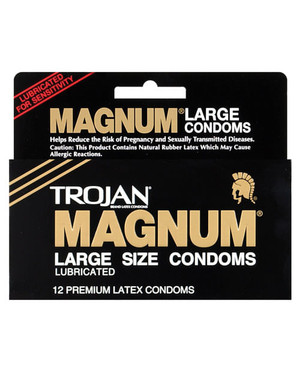 Trojan Magnum Condoms - Box of 12 X615-7606-01