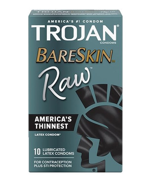Trojan BareSkin Raw Condoms - Pack of 10 X615-PM015-39