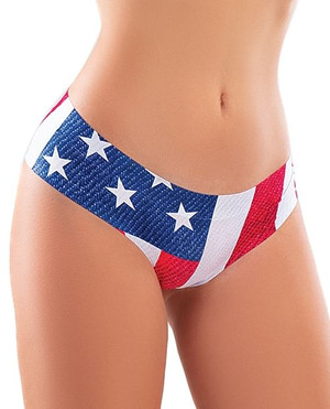 Mememe USA Legend Printed Thong XL X615-MEMEUSALE-MT-X0