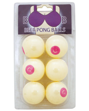 Boob Beer Pong Balls - Pack of 6 X615-IS79174