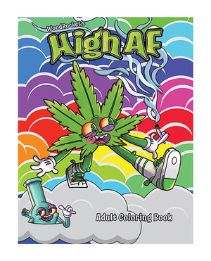 Wood Rocket High AF Adult Coloring Book X615-WR1896