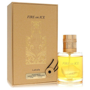 Lattafa Fire on Ice by Lattafa Eau De Parfum Spray (Unisex) 3.7 oz (Men) V728-568637
