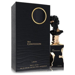 Lattafa His Confession by Lattafa Eau De Parfum Spray 3.4 oz (Men) V728-568196