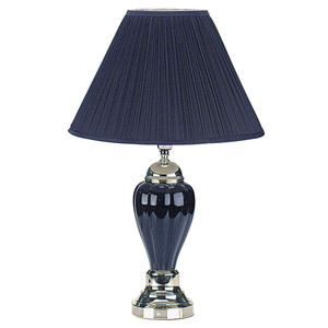 27" Black and Gold Ceramic Urn Table Lamp With Black Empire Shade N270-468525