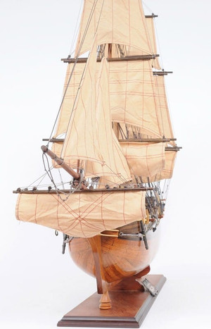 30" Wood Brown HMS Bounty 1787 Hand Painted Decorative Boat N270-401953