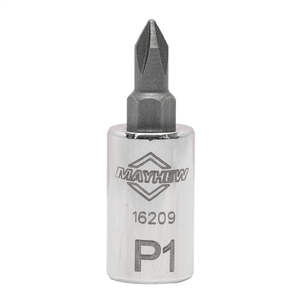 Mayhew Mayhew No. 1 Phillips® Short Insert Socket Bit, 1/4-Inch Drive T398-MAY16209