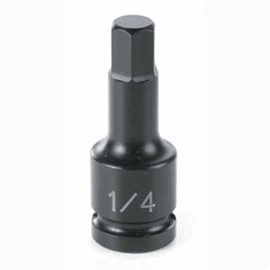 Grey Pneumatic SOC 4MM 1/4D IMP HEX MALE BLK T398-GRE9904M