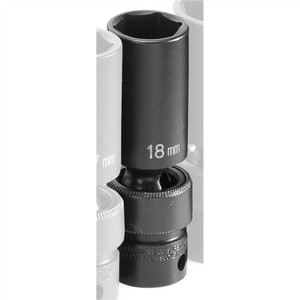 Grey Pneumatic 3/8" DRIVE X 18MM DEEP UNIVERSAL T398-GRE1018UMD