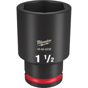 Milwaukee Tool SHOCKWAVE Impact Duty  1/2"Drive 1-1/2" Deep 6 Point Socket T398-MLW49-66-6238