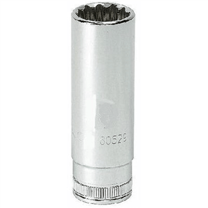 GearWrench 1/4 Inch Drive 12 Point Deep Metric Socket 8mm T398-KDT80235
