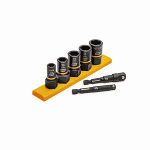 GearWrench 7 Piece 1/4 Inch & 3/8 Inch Drive Metric Bolt Biter Impact Extraction Socket Set T398-KDT87911