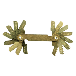 Hanson 16 LEAF METRIC THREAD PITCH GAUGE T398-HAN11016