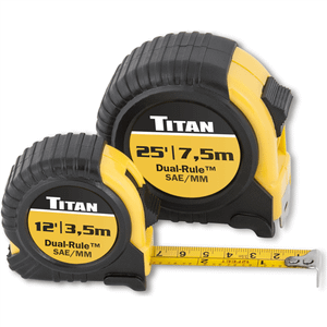 Titan tape measure set 2-pc dual-rule st T398-TIT10903
