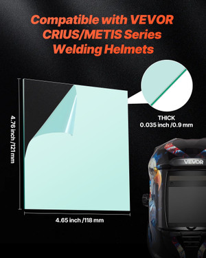 Welding Helmet Outer Cover Lens, 20PCS 4.76" x 4.65" Outside Replacement Lens, Filter Protective Cl E415-HJTKWJPCRIUSYGQWF001V0
