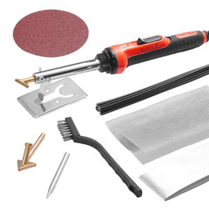 Plastic Welder Kit, 60W/100W Dual-Power Plastic Welding Soldering Iron with 3 Welding Tips and 20 W E415-SLDLT100W2D27TFTLV1