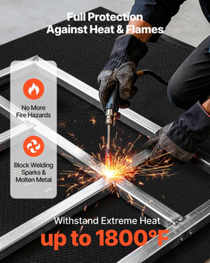 Welding Blanket Roll, 5 x 150 FT Silicone Coated Fiberglass Welding Blanket, Up to 1800?°F Heat Res E415-GJTCBLXWHTHTTMTJZ001V0
