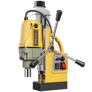 Magnetic Drill, 1200W Motor 1.6 in Boring Diameter, 2810 lbf Electric Mag Drill Press, with 2 Corin E415-CLZJP2JT40MM4PKJVV1