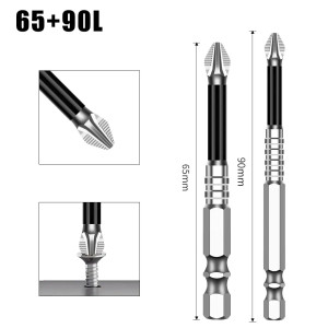 Color: black - K5 Non-slip High Hardness Bit S2 Strong Magnetic 5A Black Non-slip Cross Head Electr F640-12000044173899088