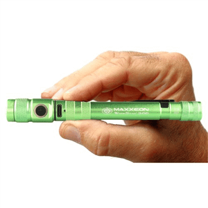 Maxxeon WorkStar 366 Rechargeable LED Zoom Penlight/Inspection Light USB-C, Green T398-MXN00366