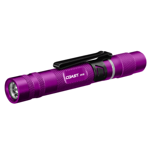 COAST Products HP2R 280 Lumen Rechargeable Penlight with Twist Focus - Purple T398-COS31356