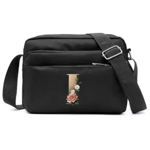 Color: green - New Fashion Multi-layer Travel Leisure Simple Storage Bag Black Gold Letter Series P F640-12000038175142855