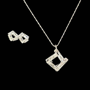 Color: CRYSTAL CLEAR SET - Four Seasons Necklace And Earrings Set Reason To Love Each Season K290-51592916467985