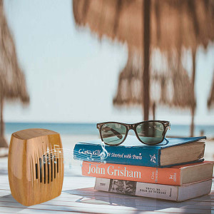 Color: PINE YELLOW - Wood Look Retro Bluetooth Speaker K290-39855586771030