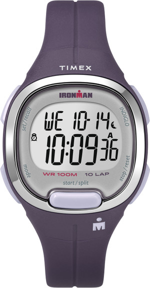 Timex TW5M19700 Women's Ironman   Transit Essential 10 Purple Resin Strap Watch G818-TW5M19700