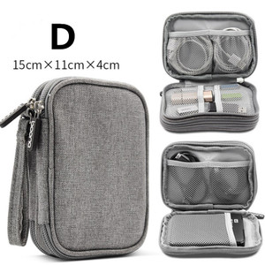 Color: Gray, style: D - Data line receiving package multi-function digital receiving bag headset ha Q119-CJBHNSNS02265-Gray-D