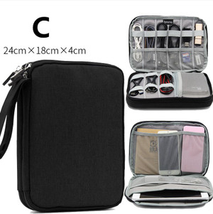 Color: Black, style: C - Data line receiving package multi-function digital receiving bag headset h Q119-CJBHNSNS02265-Black-C