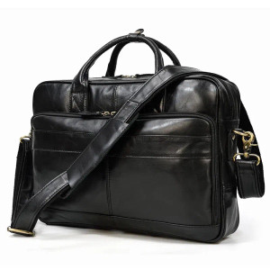 Color: green, Ships From: CHINA - Newsbirds Leather Men Briefcase Doctor Layer Business Man Laptop  F640-12000036610382724