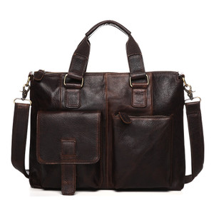 Male Baotou crazy horse leather layer man portable Shoulder Satchel retro casual briefcase Q119-CJBHNSNS00455