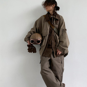 Loose Patchwork Large Pocket Wasteland Jacket Q119-CJXZ1910263
