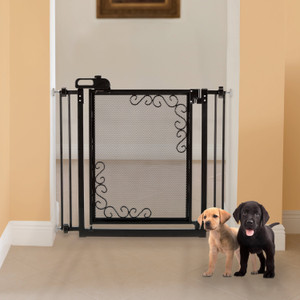 Richell One Touch Metal Mesh Pet Gate in Black N274-ES0194940