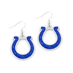 Indianapolis Colts Earrings Glitter Dazzle Z157-6326478972