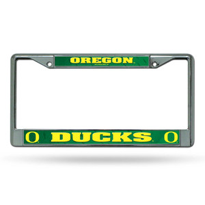 Oregon Ducks License Plate Frame Chrome Printed Insert Z157-6734562691