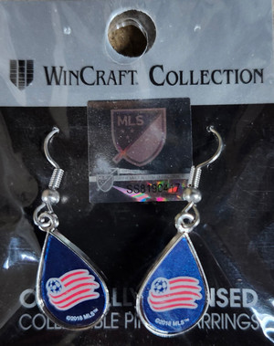 New England Revolution Earrings Tear Drop Style - Special Order Z157-3208532561
