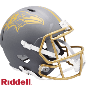 Baltimore Ravens Helmet Riddell Replica Full Size Speed Style Slate Alternate Z157-9585563086