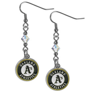 Oakland Athletics Earrings Fish Hook Post Style CO Z157-5460333751