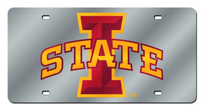 Iowa State Cyclones License Plate Laser Cut Silver - Special Order Z157-9474624083